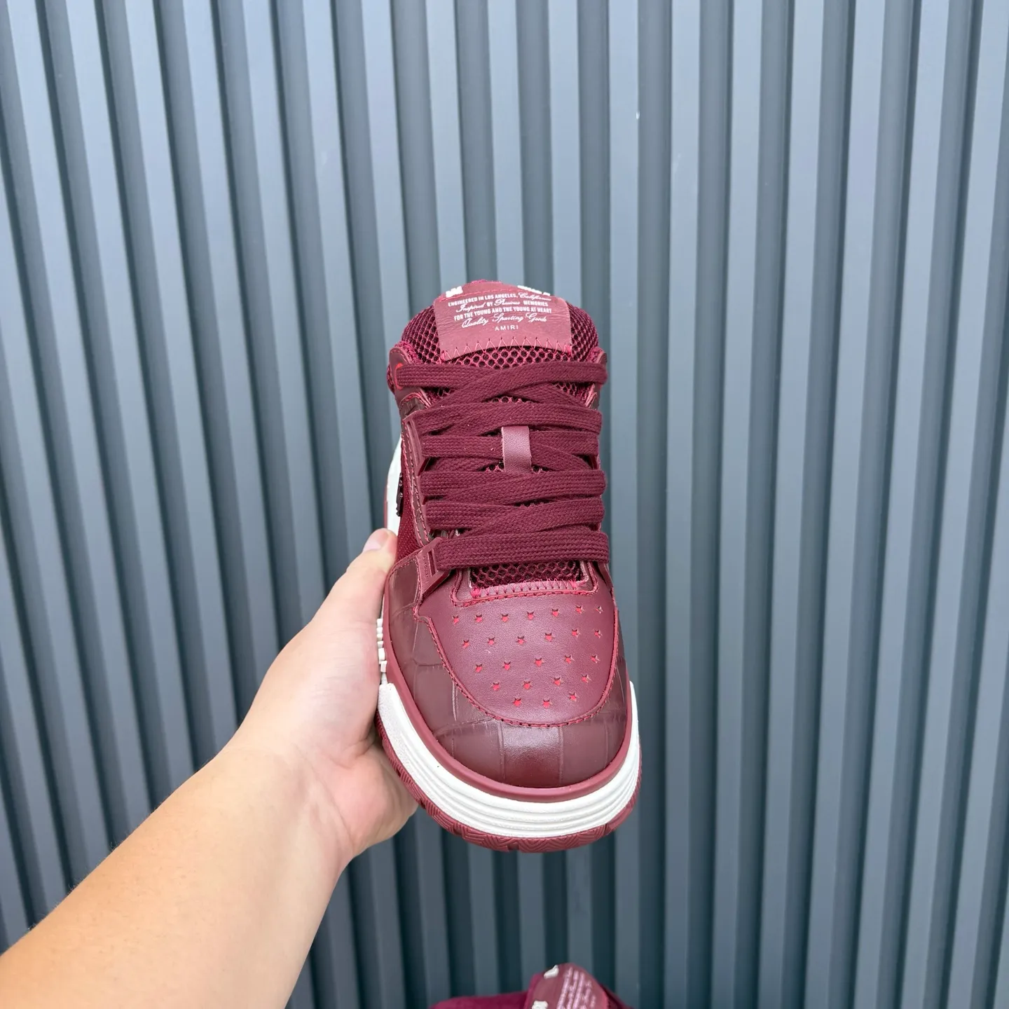 Men's shoes 💰660💰 AMIRI AMIRI trendy brand hot sale 🔥 Available all year round, couples 💑 Official website synchronization Imported fabrics 1⃣️ vs 1⃣️ replica, original factory special original sole, 35-45 (45. non-refundable)